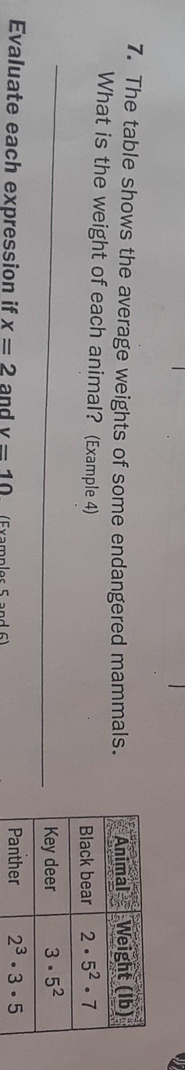 The table shows the average weights of some endangered mammals what is the weight-example-1