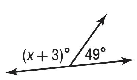 Find the value of x in the figure. A. 132 C. 145 B. 117 D. 128-example-1