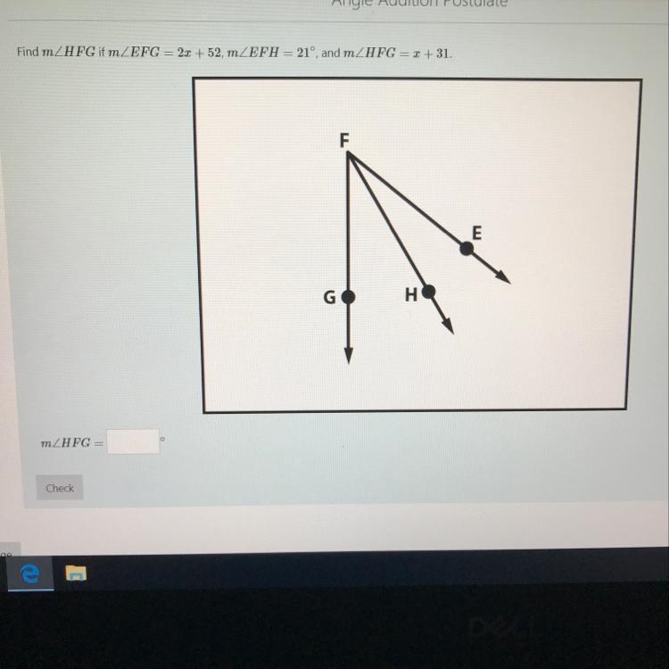 HFG would equal what degrees?-example-1