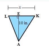 The shape has an area of 60 square inches. Find the value of x.-example-1