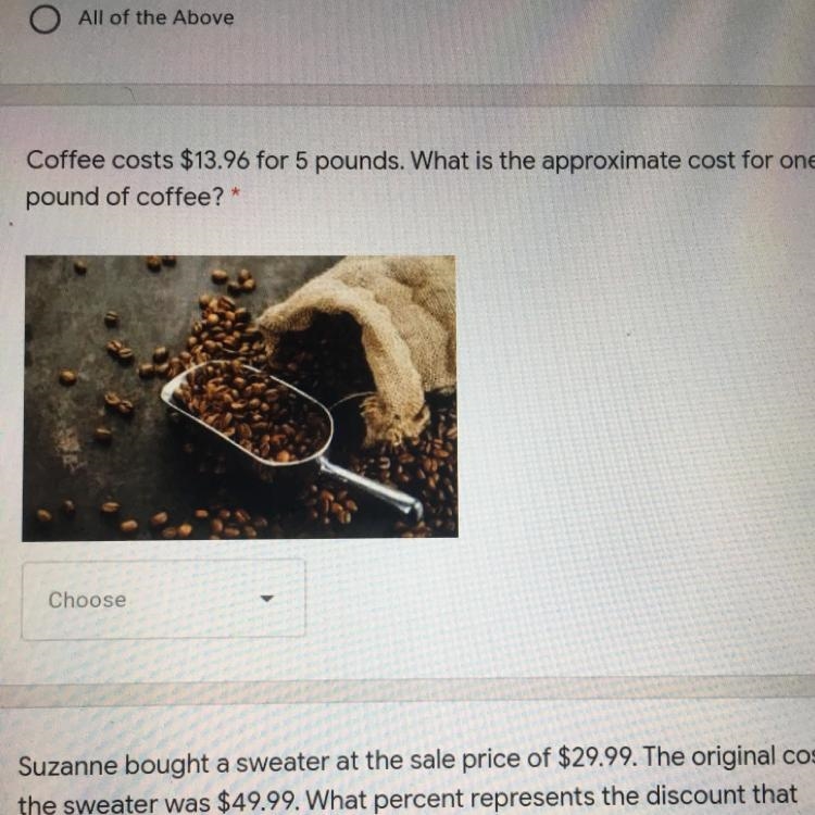 NEED HELP WITH COFFEE QUESTION MASTERY GRADE !!-example-1