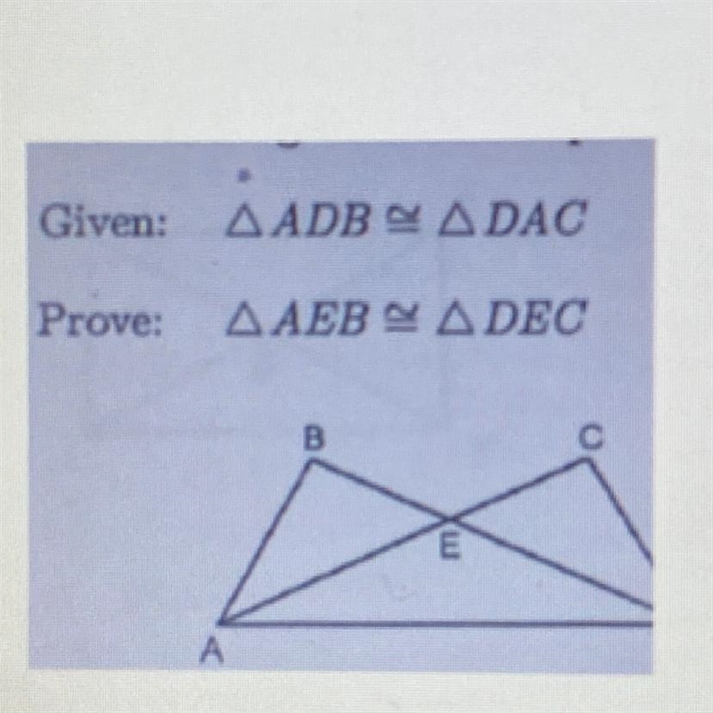 Write a 5 colum proof proving the following.-example-1