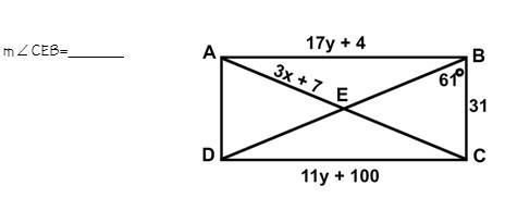 Work must be shown for this problem! The figure shown below is a rectangle. *-example-1