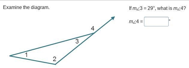 If mAngle3 = 29°, what is mAngle4? mAngle4 = °-example-1