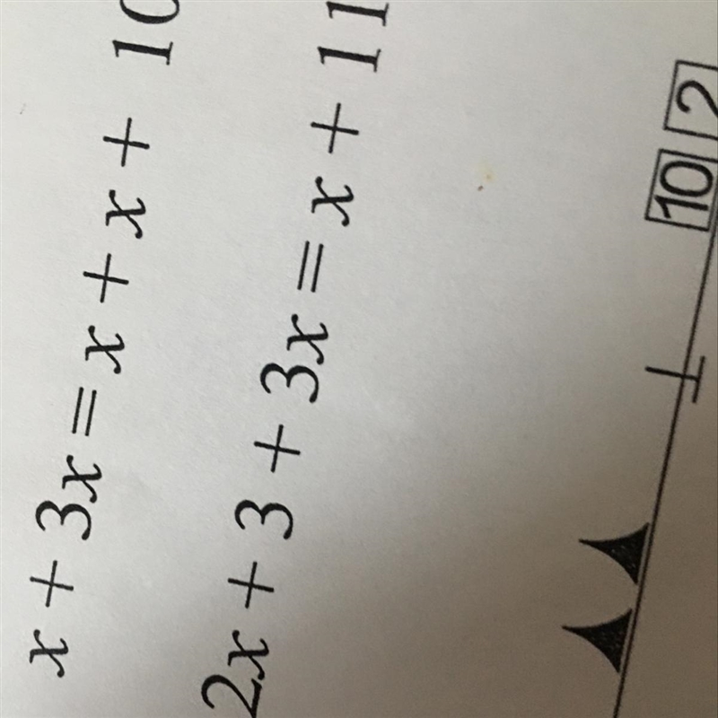 What is 2X +3+ 3X equals X +11-example-1