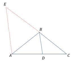 Refer to the triangle for numbers 8 – 19. (First triangle is here) The angle bisector-example-2