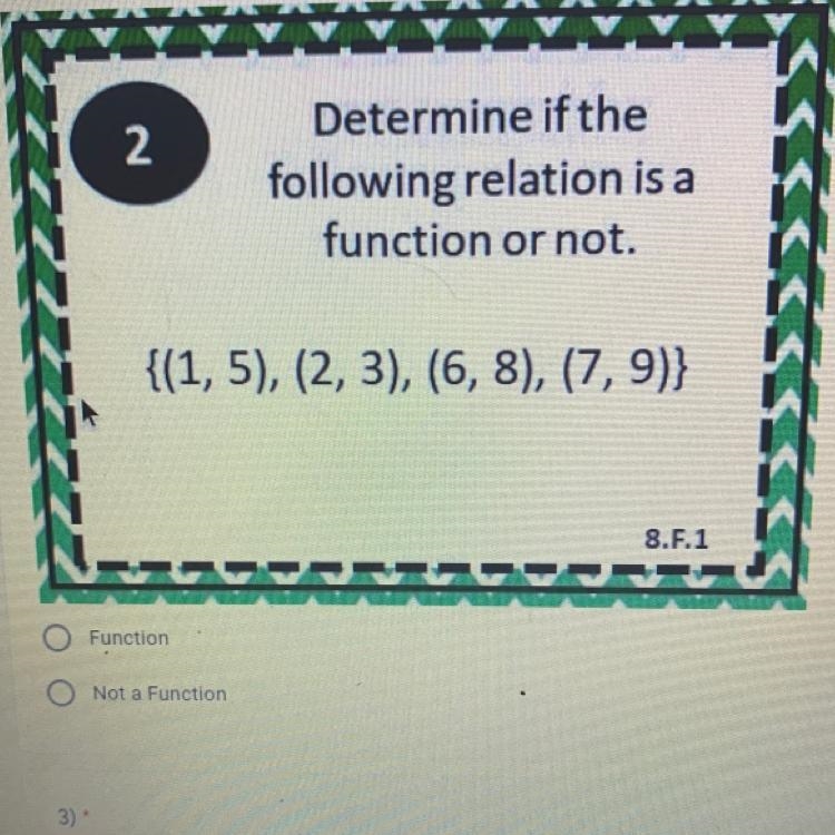 Is this a function or not a function ANSWER ASAP!!!!!!!!-example-1