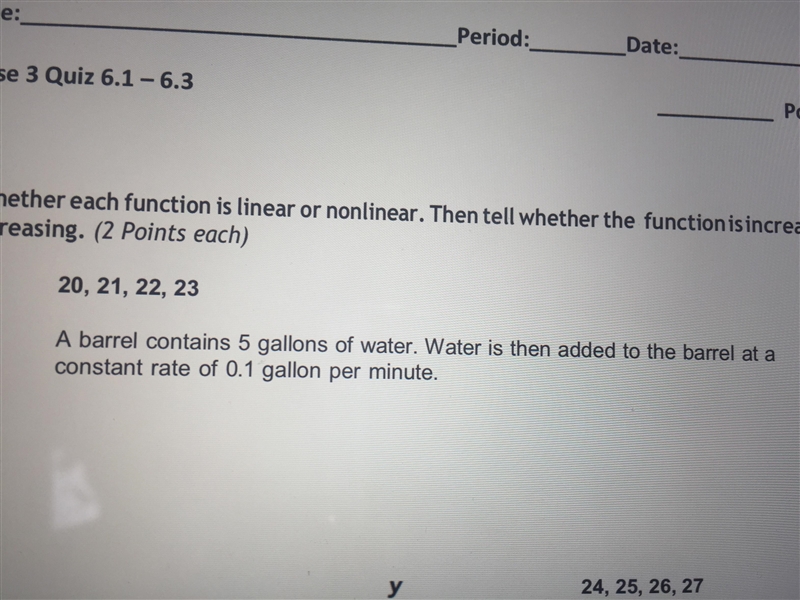 Tell whether each function is linear or nonlinear. The new tell whether the function-example-1