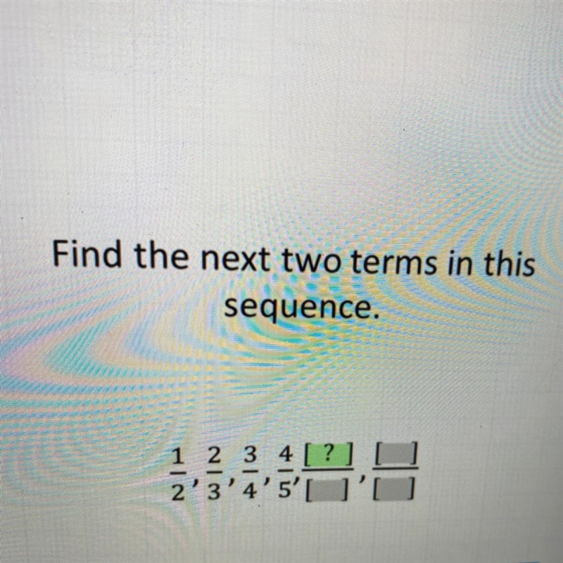 Find the next two terms in this sequence. 1 2 3 4[? 2'3'4'5'[-example-1