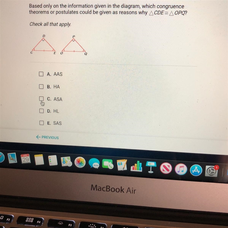 Based only on the information given in the diagram, which congruence theorems or postulates-example-1