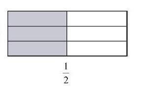 Jamie was simplifying 2/3 divided 2 Which model best represents this expression?-example-3