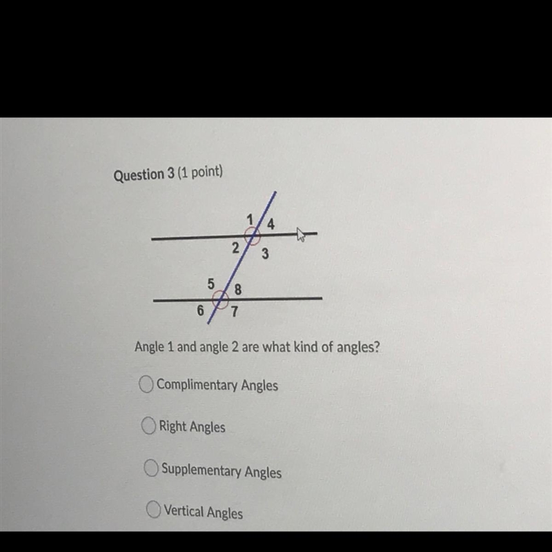 Angle 1 and angle 2 are what kind of angles?-example-1