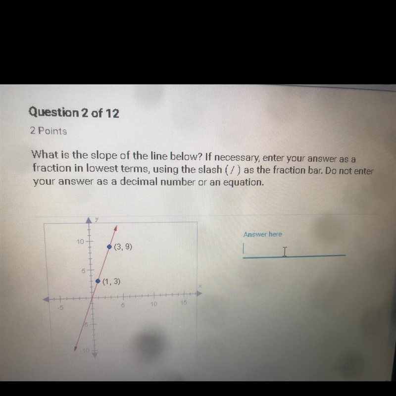 What is the slope of the line below-example-1