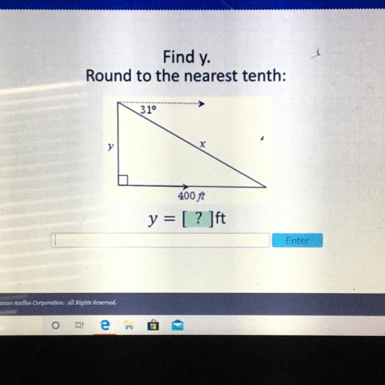 Find y. Round to the nearest tenth.-example-1