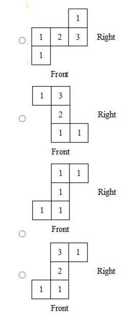 What is the base plan for the set of stacked cubes?-example-2