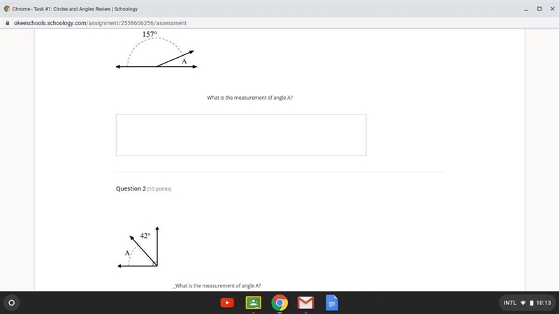 What is the measurement for both of the angles. Looking for the missing number to-example-1