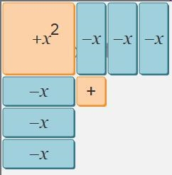 How many more unit tiles must be added to the function f(x)=x2−6x+1 in order to complete-example-1