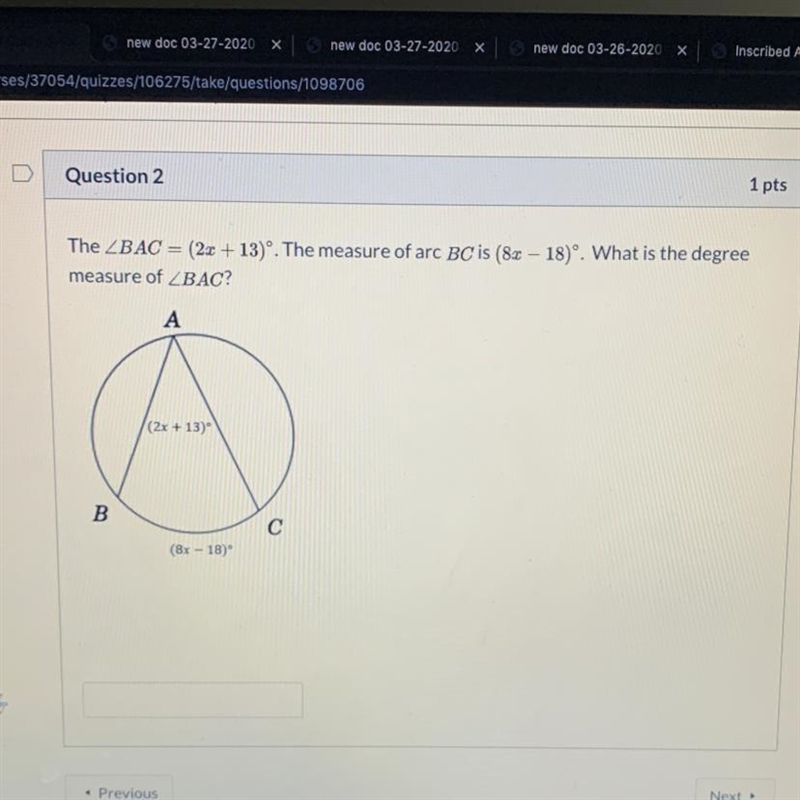 Geometry Transcribing Angles Question-example-1