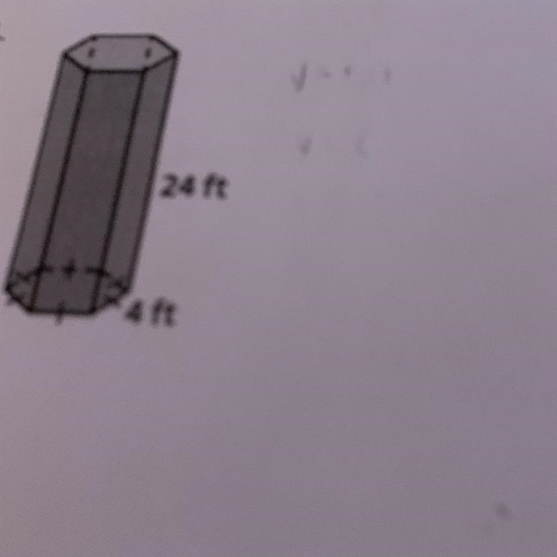 Find the volume of this solid-example-1