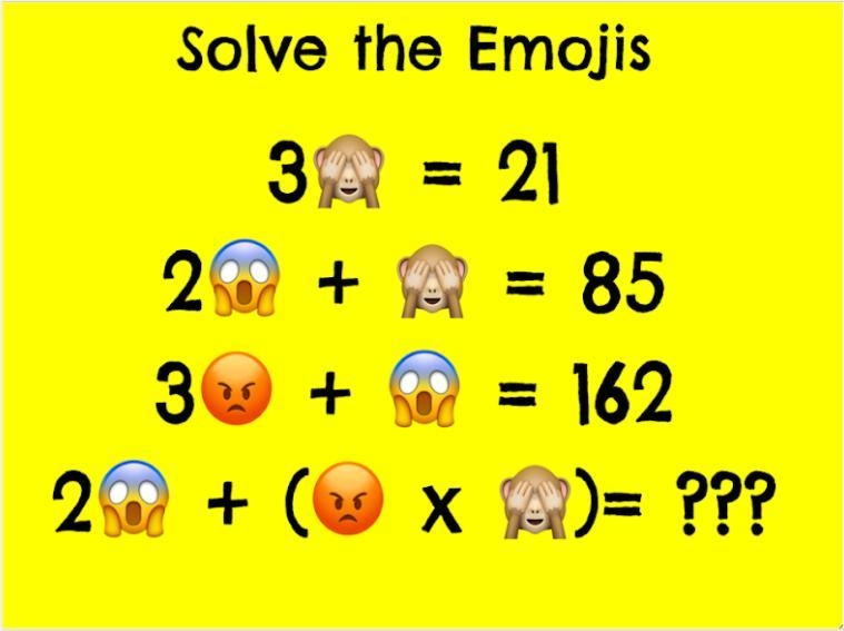 Solve the emojis please worth 10 points-example-1