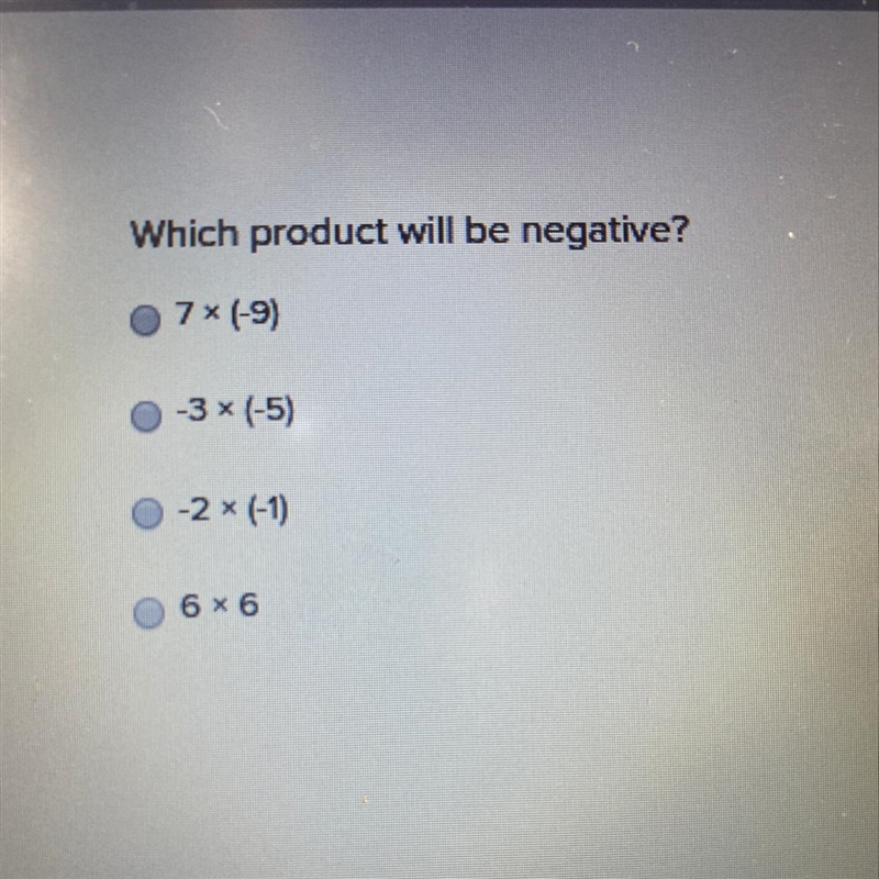 Which product will be negative?-example-1