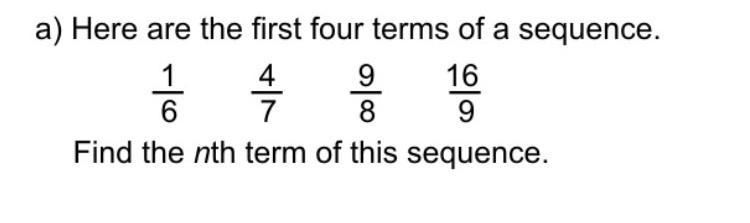 Find the nth term of this sequence. Explain how please. ​-example-1