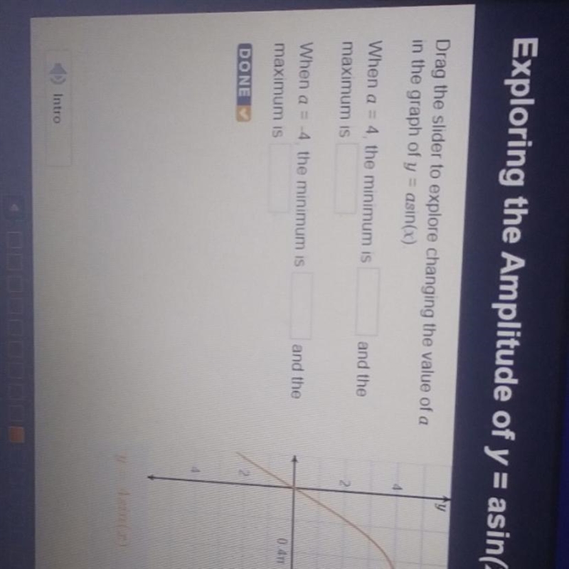 When A equals 4, the minimum is ____ and the maximum is ____-example-1