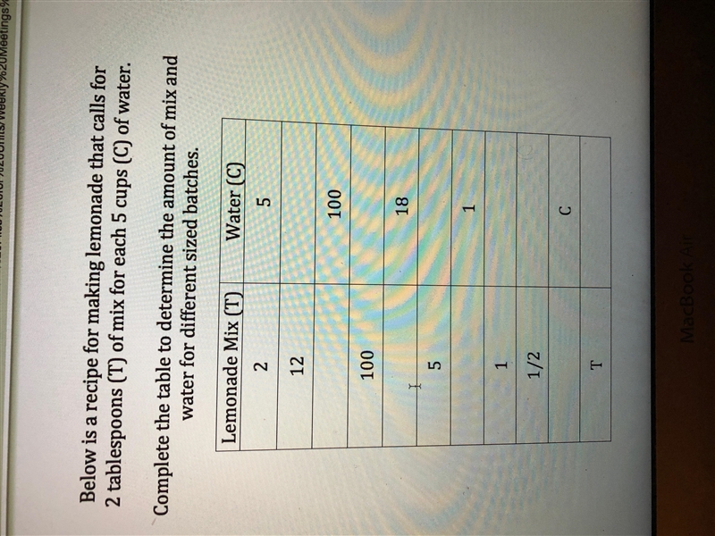 Can someone help me with this lemonade table?-example-1