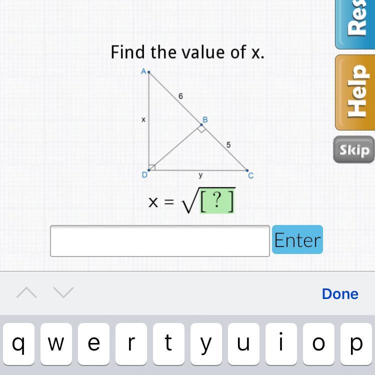 Find the value of x.-example-1