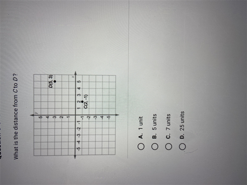 What is the distance from C to D-example-1