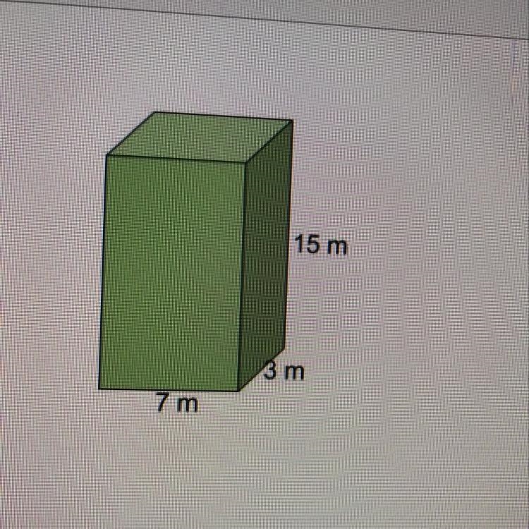 The volume of the figure shown is ____ M3-example-1