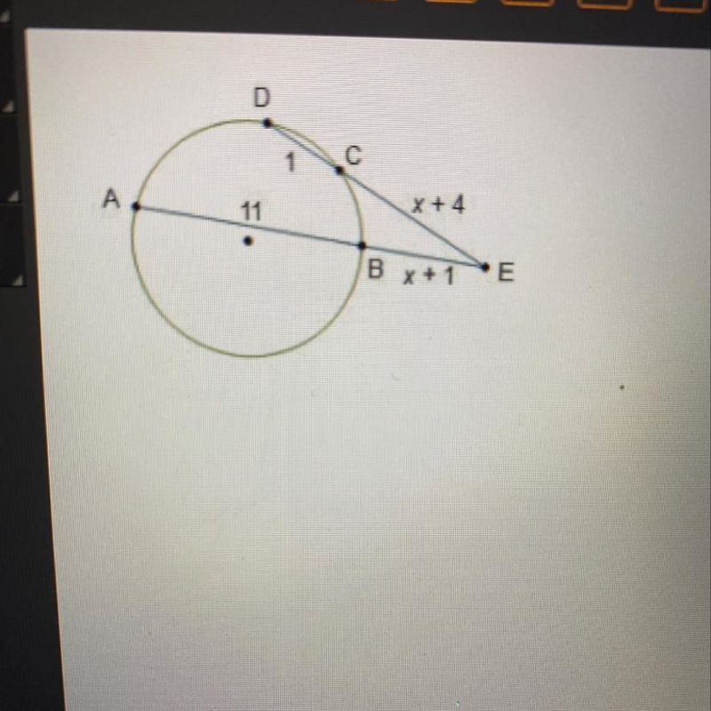 What is the value of x? 2 3 6 7-example-1