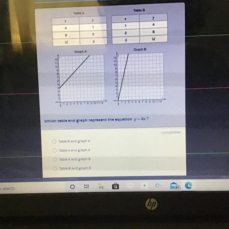 I don’t understand how to solve this with the tables.-example-1