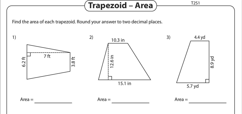 Plz solve, find the area for each one, and plz show ur work or explain what u did-example-1