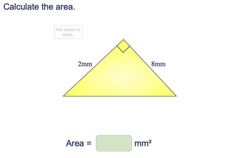 Find the area of the triangle below-example-1