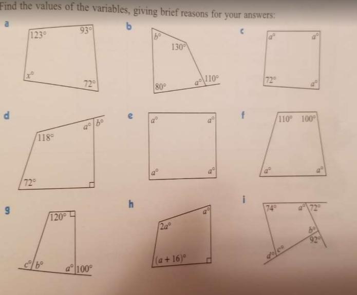 NEED HELP! THIS IS VERY IMPORTANT Find the value of the missing angle give reasons-example-1