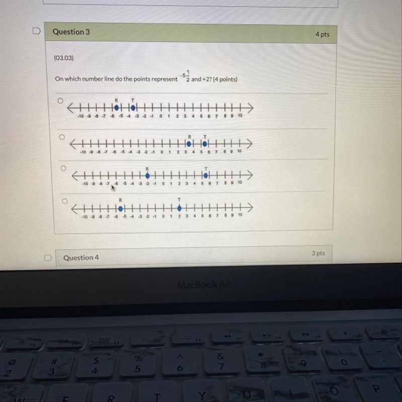 On which number line do the points represent -5 1/2 and +2?-example-1