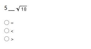 What is 5 ___ square root 18-example-1