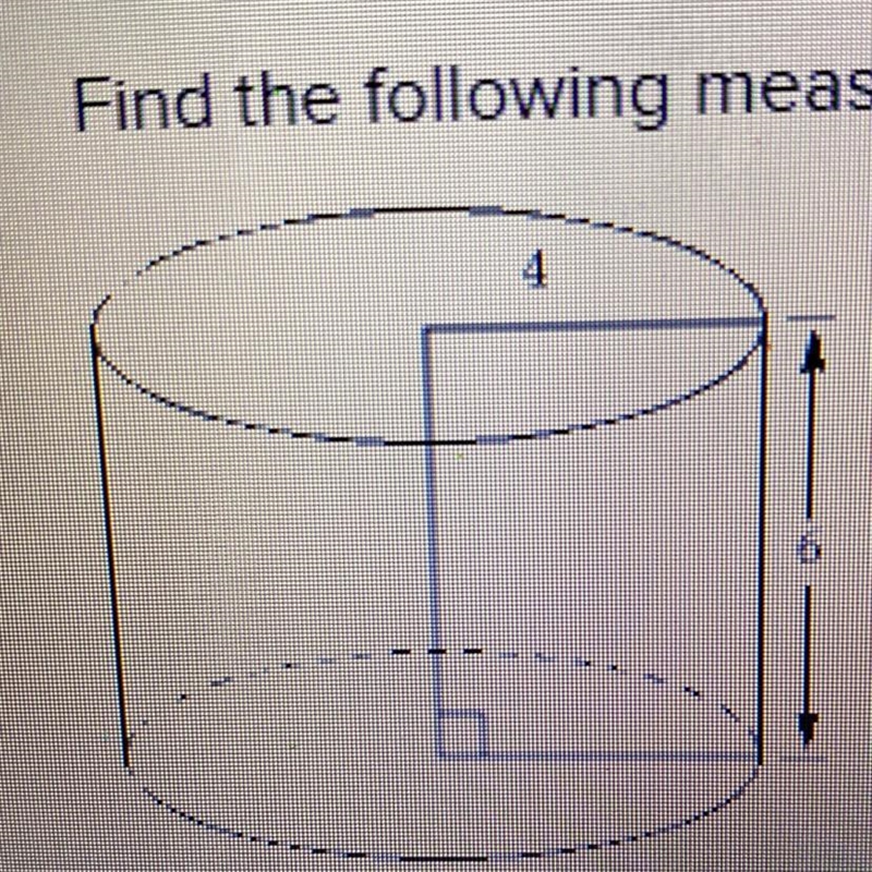 Find the following measure for this figure. Lateral area = 24 y square units 48 st-example-1