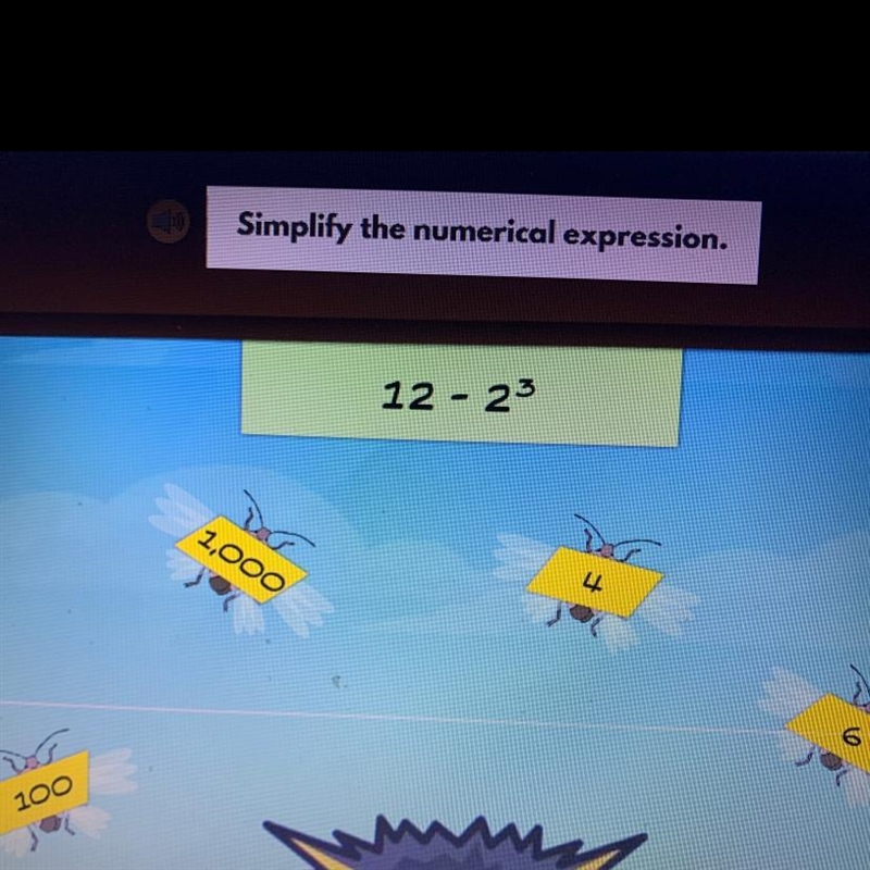 Simplify the numerical expression. 12 - 23-example-1