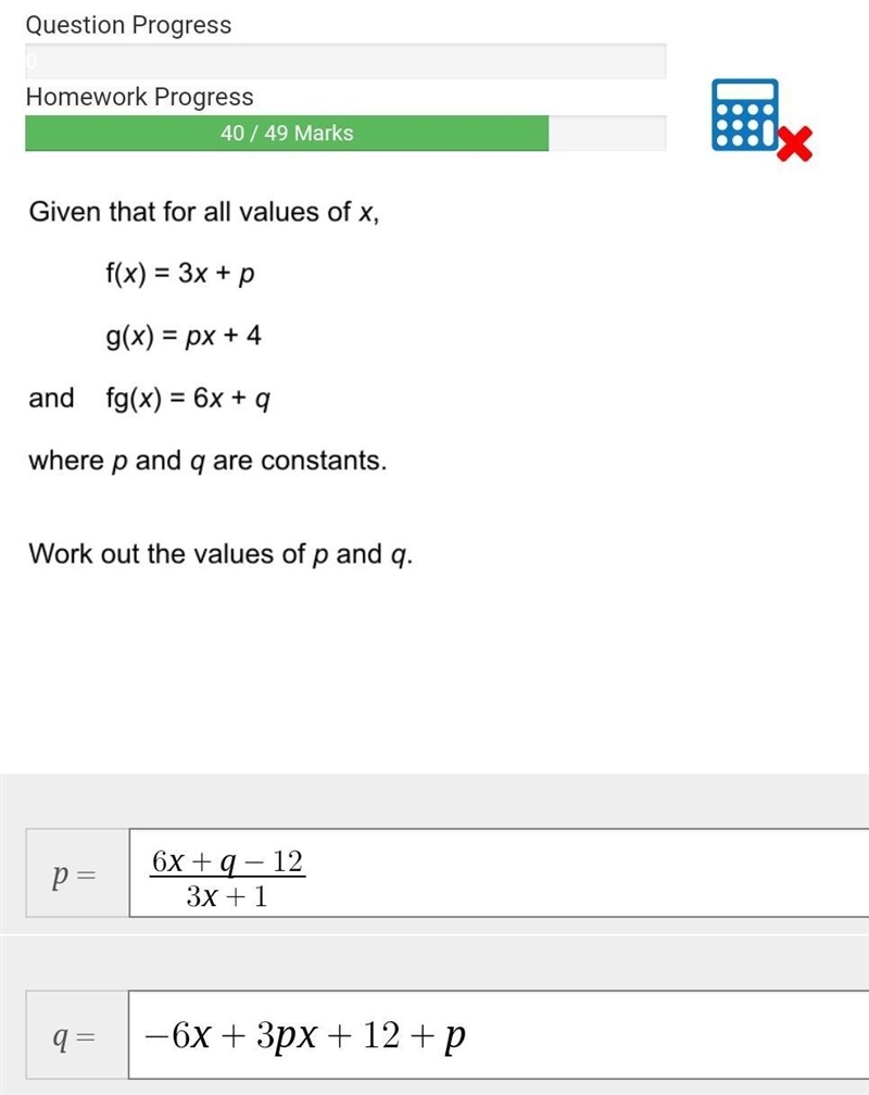 I have been asked this question and I substituted the value of x in f with g(x), and-example-1