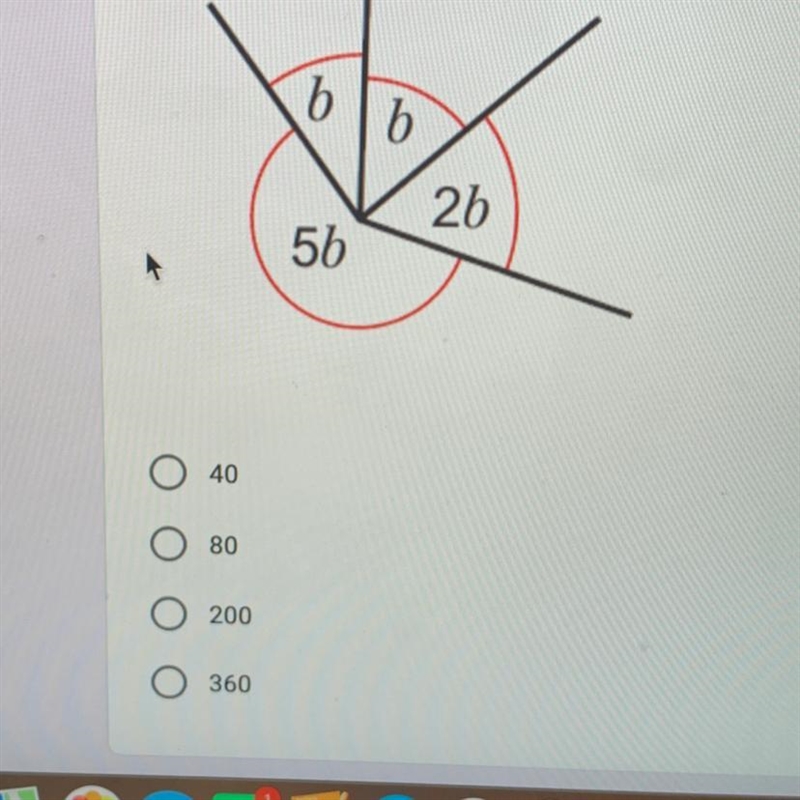 Workout the value of the largest angle-example-1