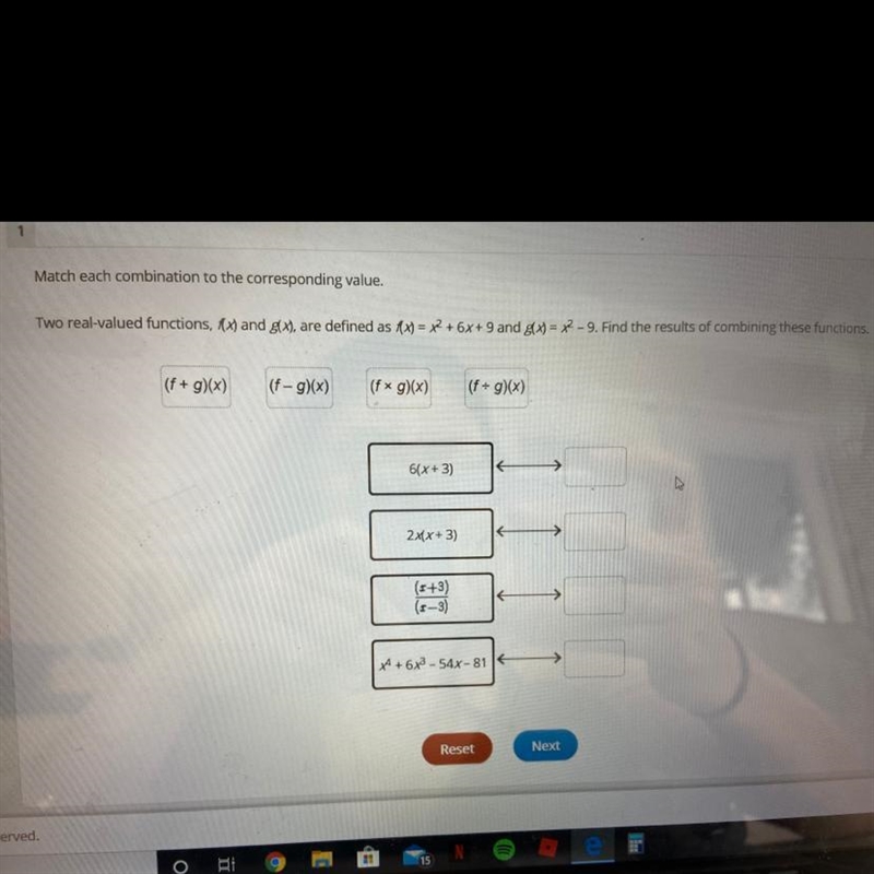 Please help asap! Match each combination to the corresponding value. (View image)-example-1