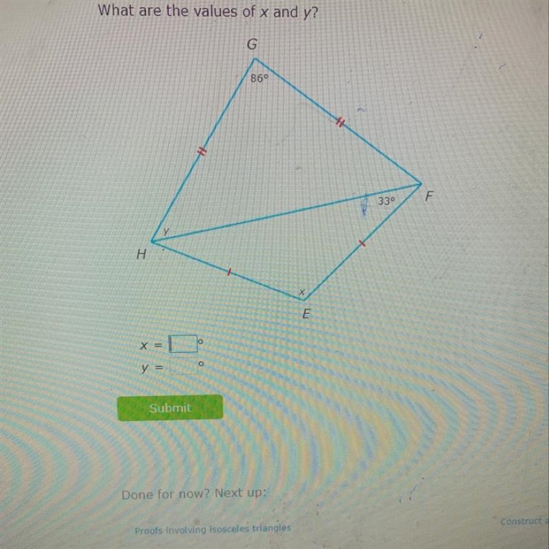 What are the values of x and y-example-1