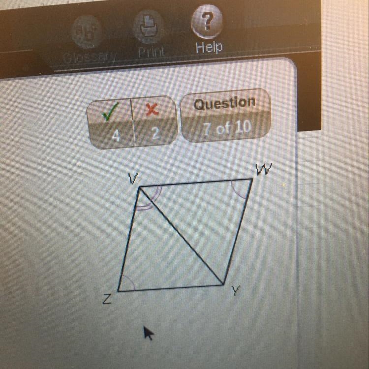 Look at the figure. Name the postulate or theorem you can use to prove the triangles-example-1