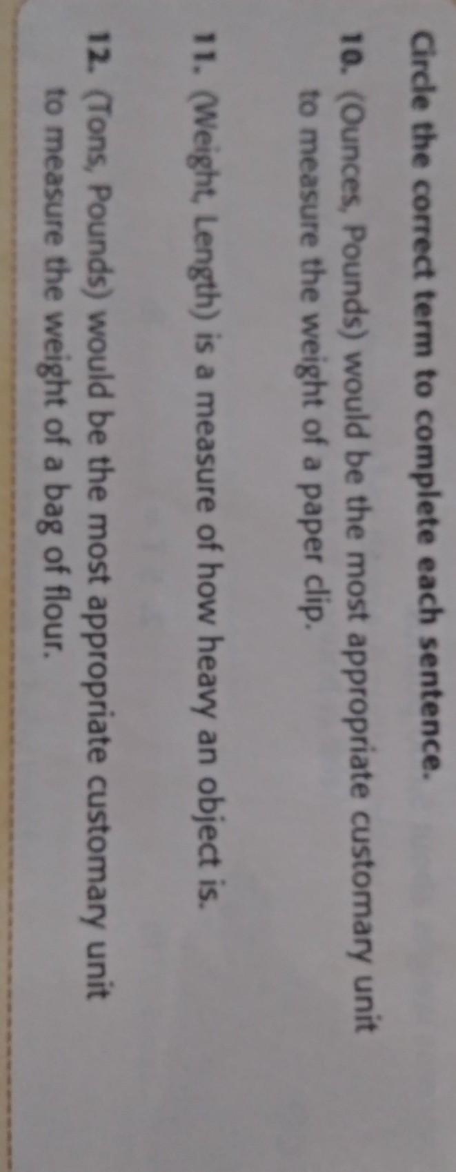 Circle the correct term to complete each sentence. (you don't have to circle just-example-1