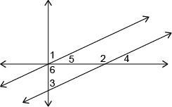 Identify a pair of supplementary angles in the figure. answers : 2 and 4 1 and 6 1 and-example-1