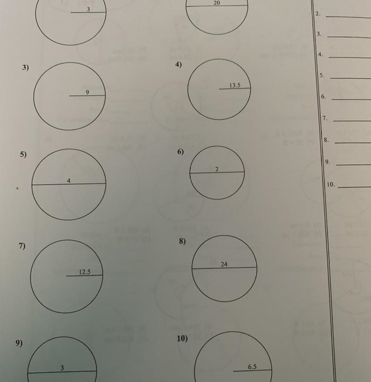 Areas of the circles ?-example-1