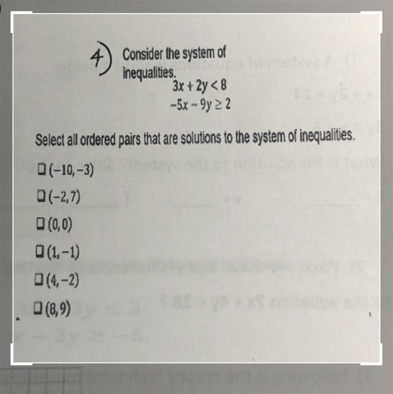 PLZZZZ HELPPPP!!!!!! 12 POINTS!!! Select all ordered pairs that are solutions to the-example-1