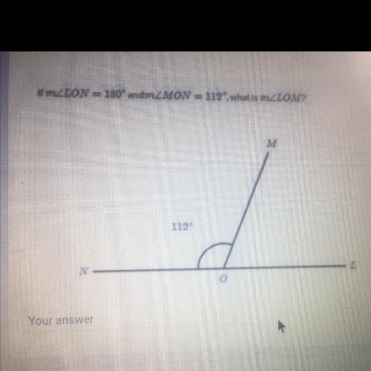 Calculate the angle of LOM-example-1